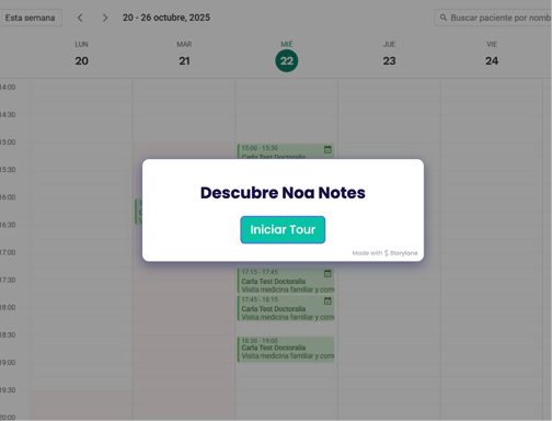 screenshot - noa con doctoralia agenda