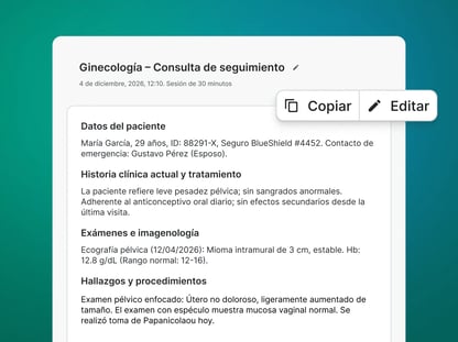 Ventajas de usar Noa Notes en tu consulta médica